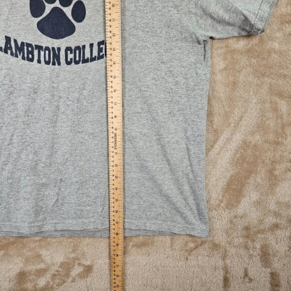 Fire Rescue Mens T-Shirt Size L Gray Property Of Lambton College Short Sleeve - Picture 3 of 10